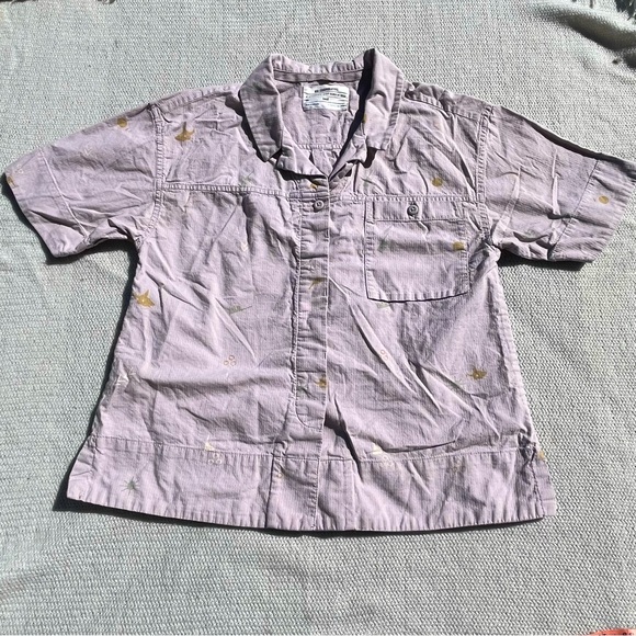 REI Co-Op Women’s Short Sleeve Light Purple Camp Shirt Sz Small Button Down Up - Picture 1 of 7